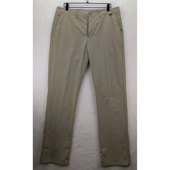 Travis Mathew Golf Chino Performance Pants Mens Sz 36 Khaki/Tan - Picture 1 of 16